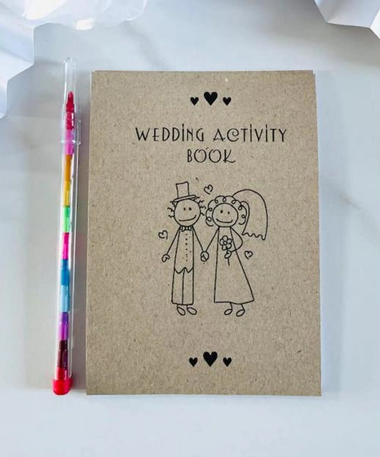 Kids Wedding Colouring Book w Pen