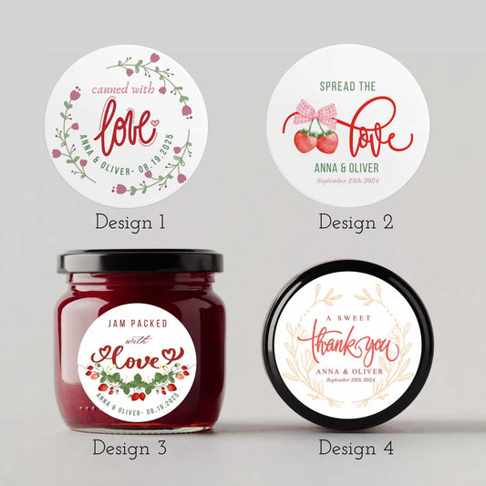Guest Favours - Jam Jars + Cloth