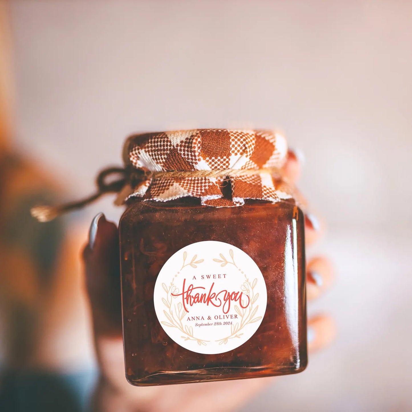 Guest Favours - Jam Jars + Cloth