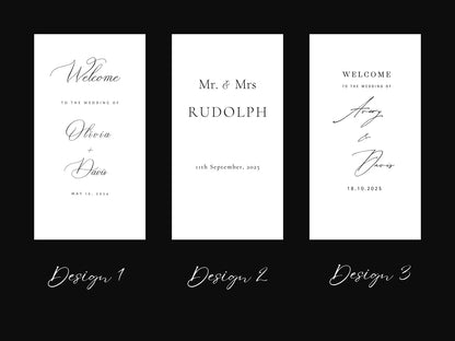Wedding Sign - Sheer Lace