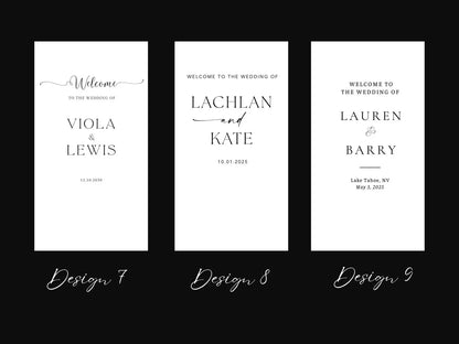 Wedding Sign - Sheer Lace