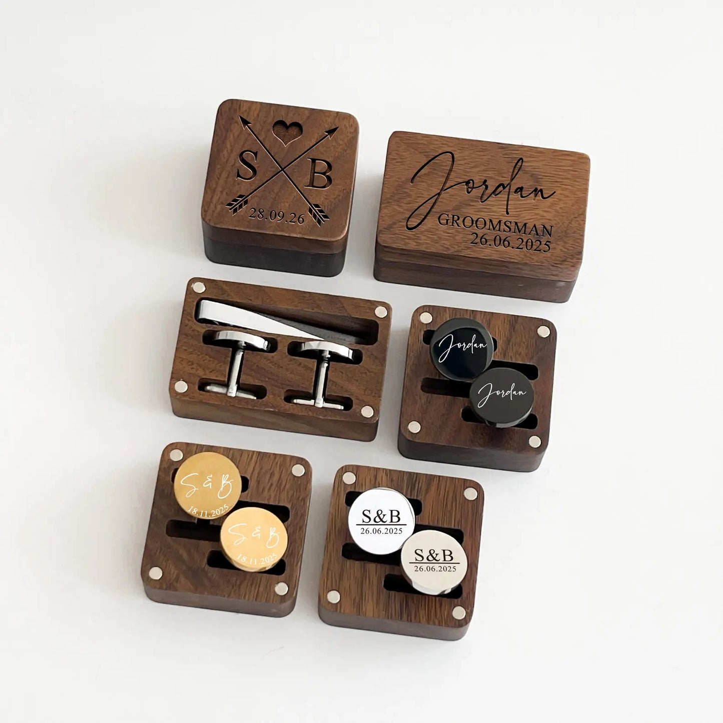 Cufflinks & Tie Clip Bundle