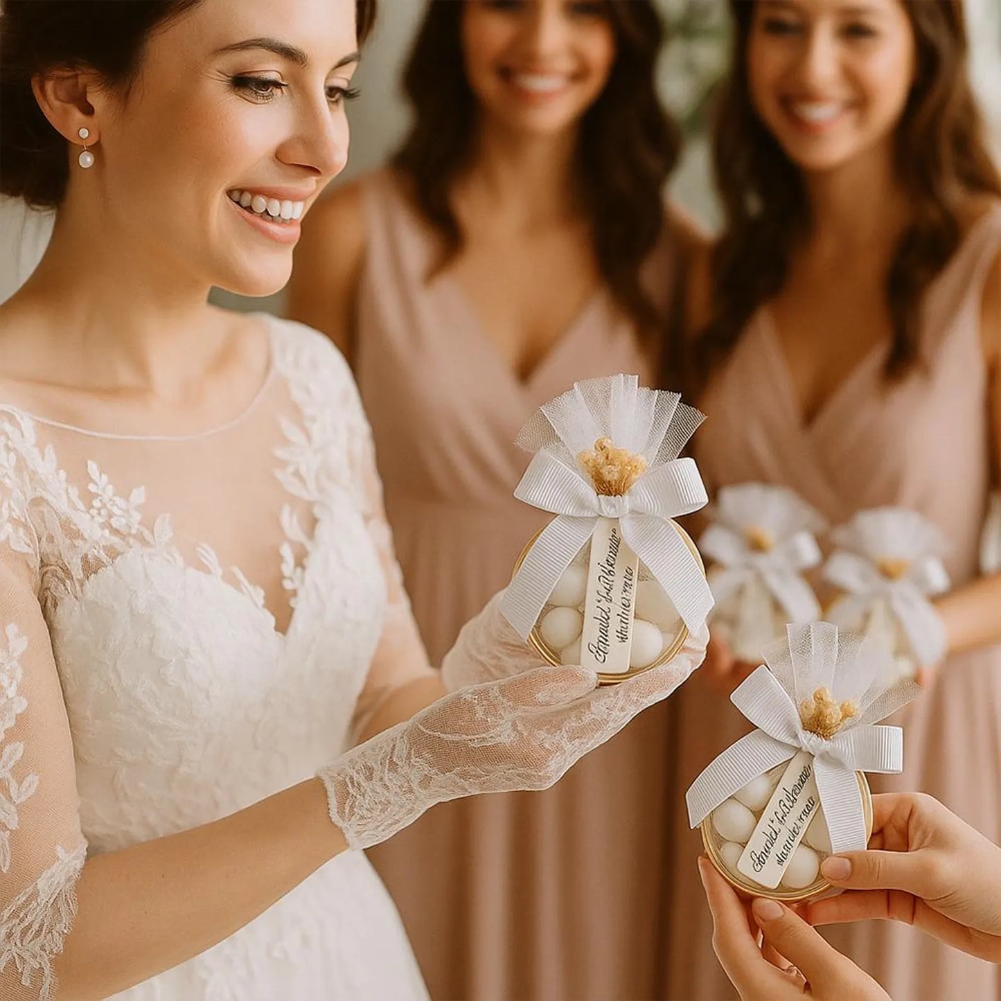 Guest Favours - Almond Tulle