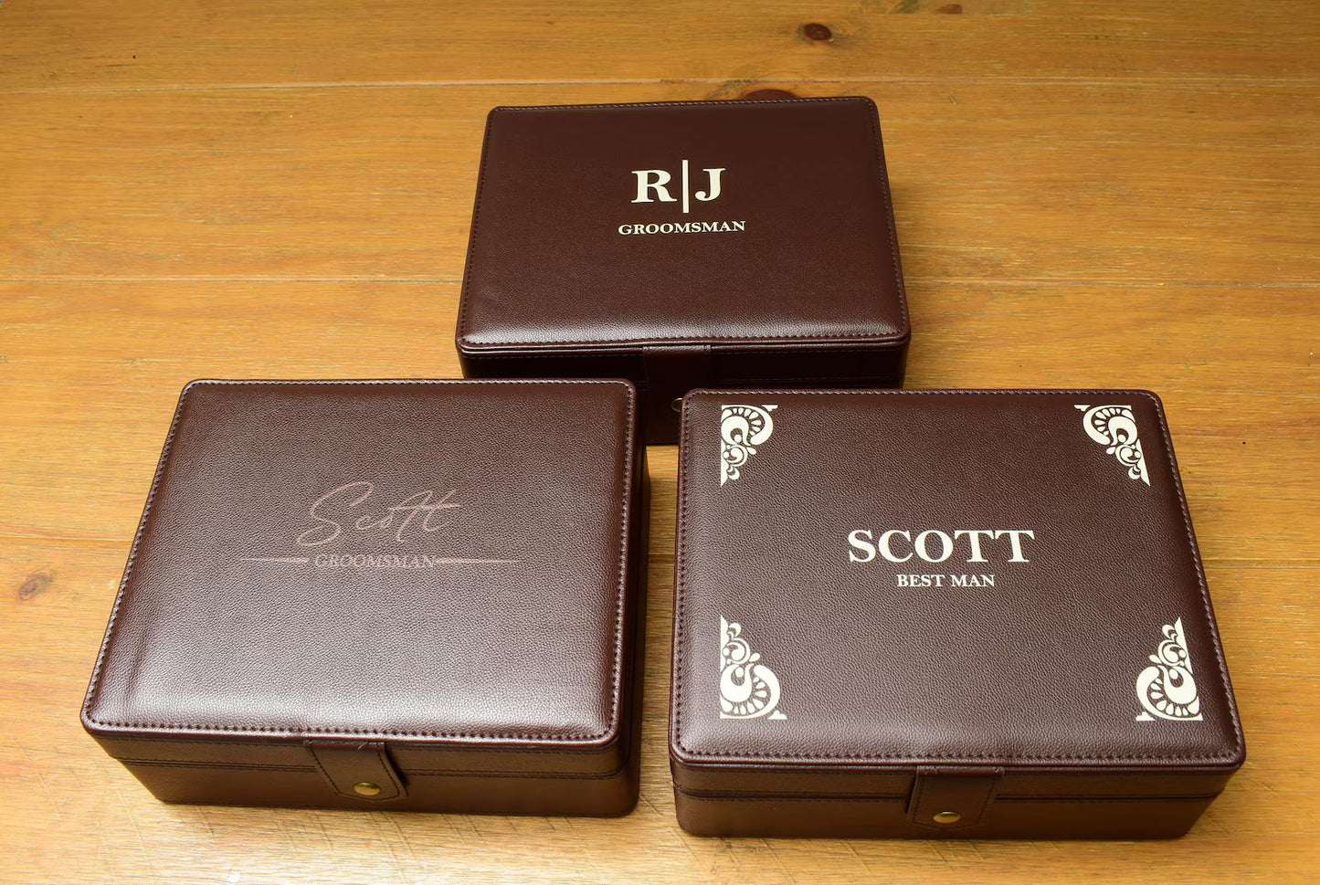 Groomsmen Leather Gift Box