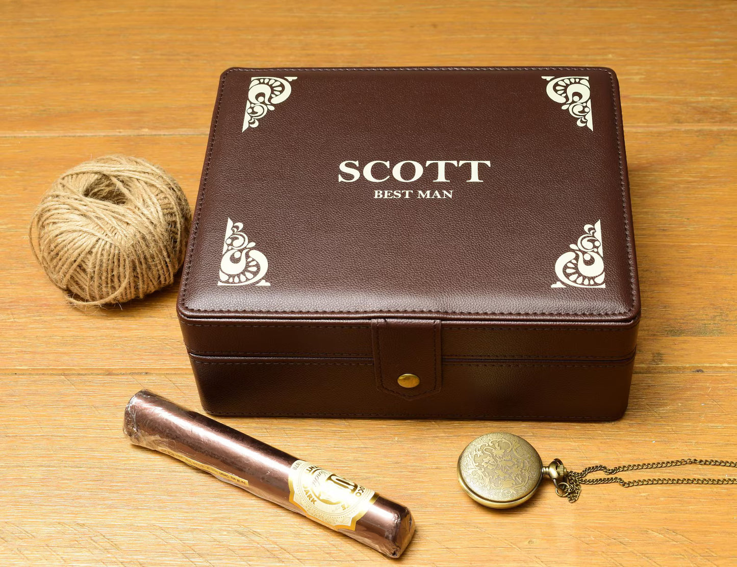 Groomsmen Leather Gift Box