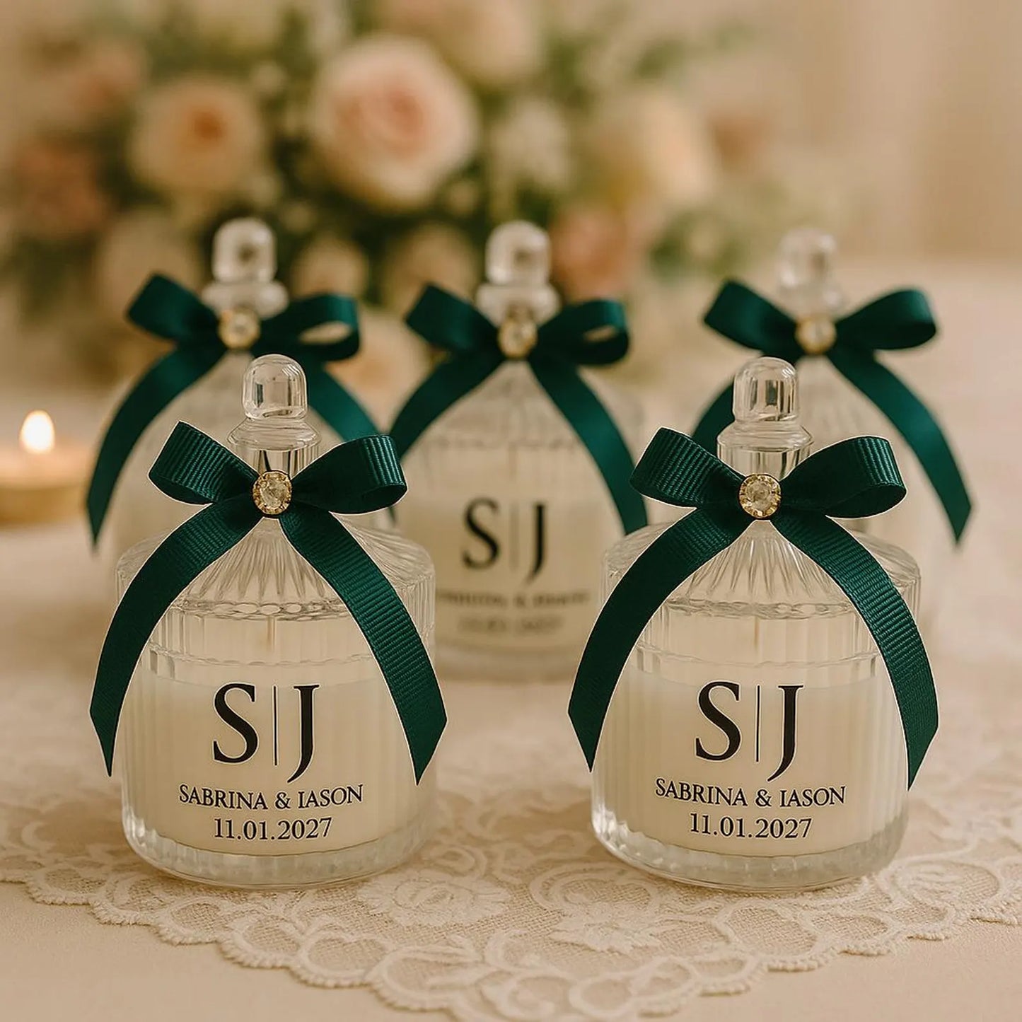 Guest Favours - Glass Look Candles
