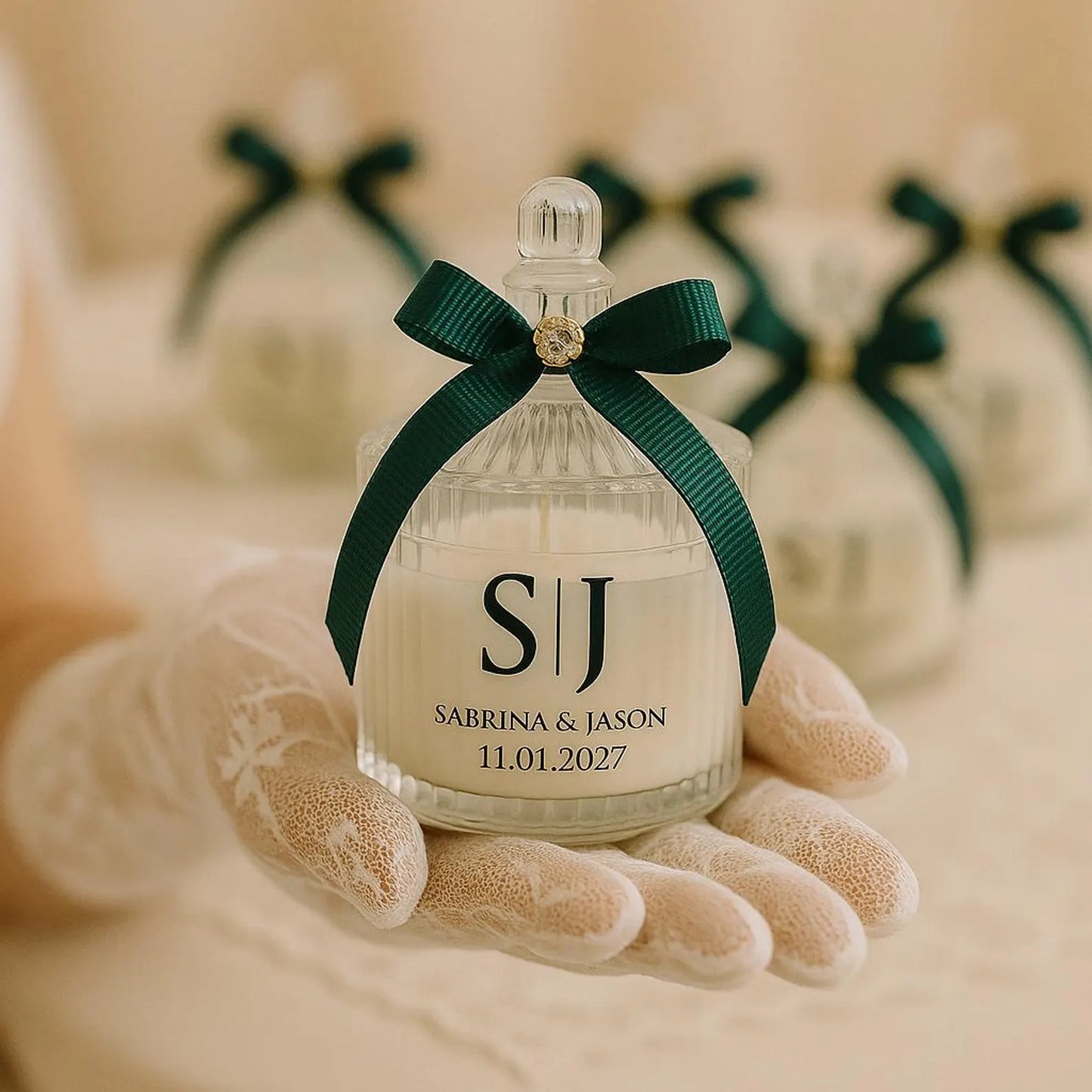 Guest Favours - Glass Look Candles