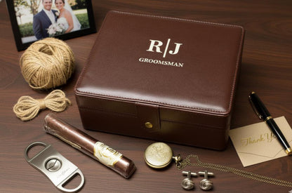 Groomsmen Leather Gift Box