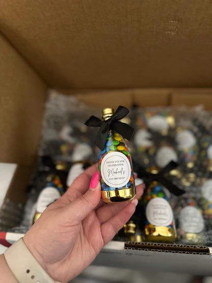Personalised Sweet Bottle Wedding Favours – Custom Candy Gifts