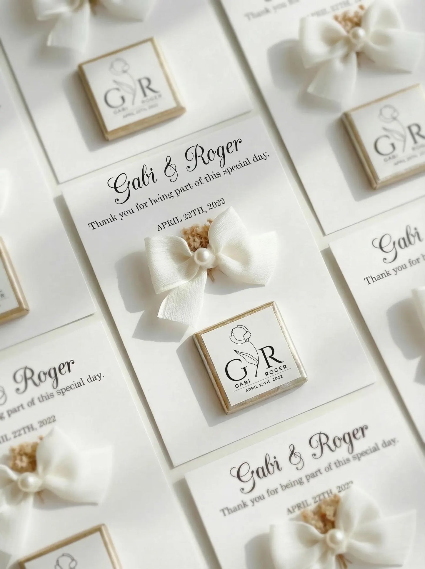 Chocolate Table Cards - Personalised