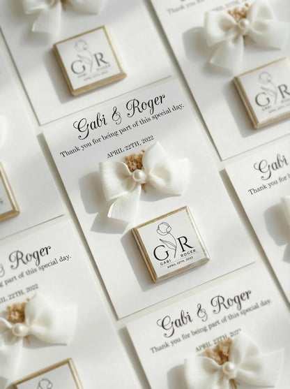 Chocolate Table Cards - Personalised