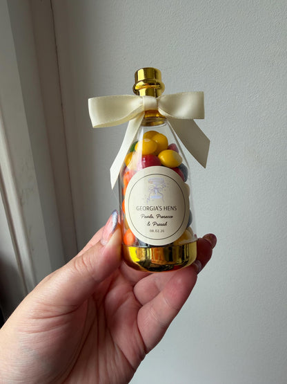 Personalised Sweet Bottle Wedding Favours – Custom Candy Gifts
