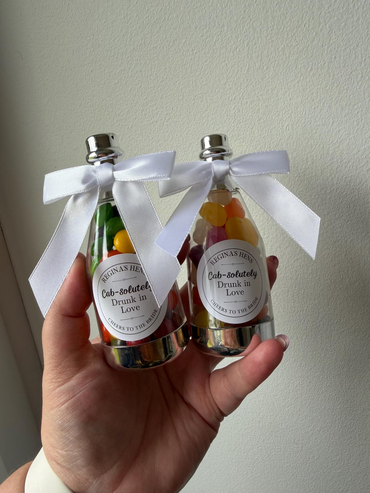 Personalised Sweet Bottle Wedding Favours – Custom Candy Gifts