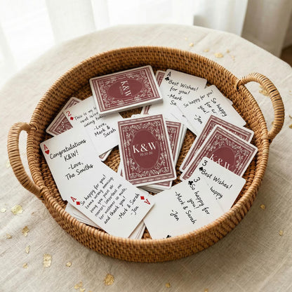 Personalised Wedding Playing Cards – Guest Message Keepsake