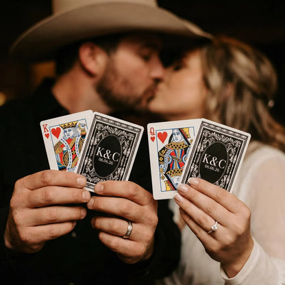 Personalised Wedding Playing Cards – Guest Message Keepsake