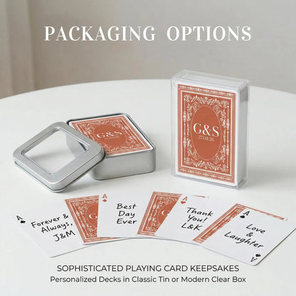 Personalised Wedding Playing Cards – Guest Message Keepsake