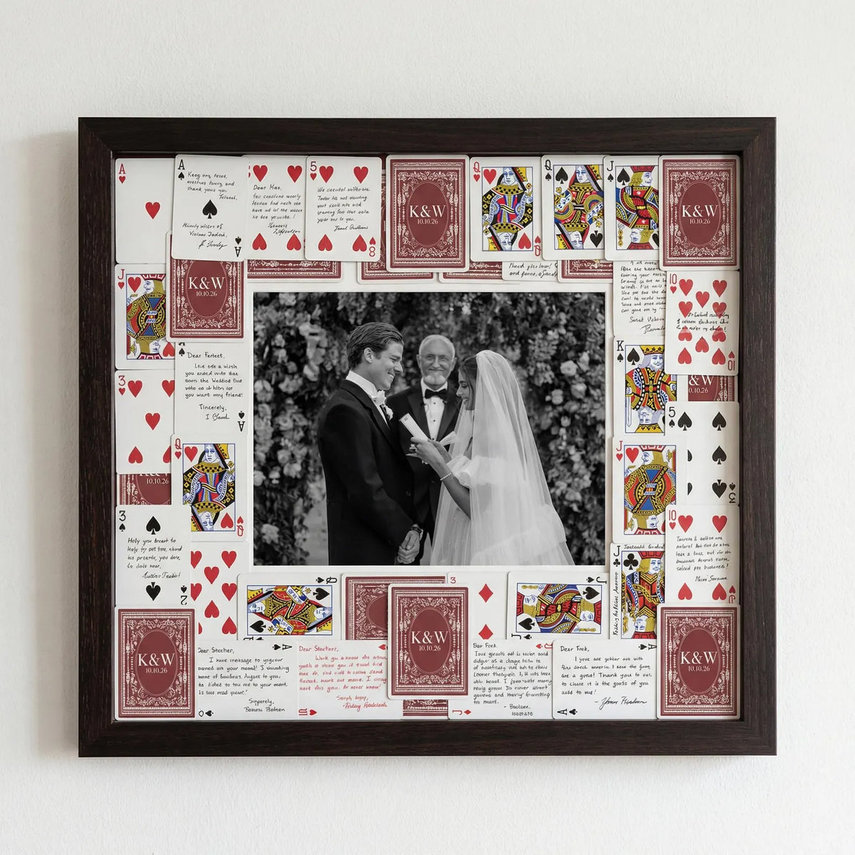 Personalised Wedding Playing Cards – Guest Message Keepsake