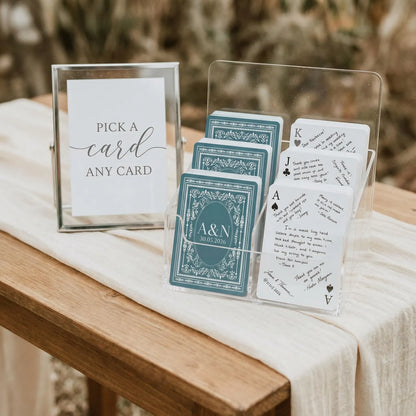 Personalised Wedding Playing Cards – Guest Message Keepsake