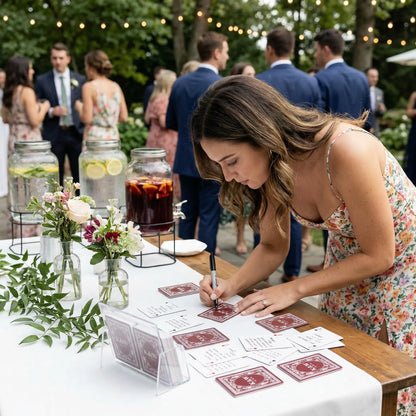 Personalised Wedding Playing Cards – Guest Message Keepsake