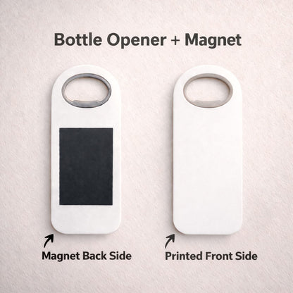 Personalised Wedding Bottle Opener Magnet – Guest Favour