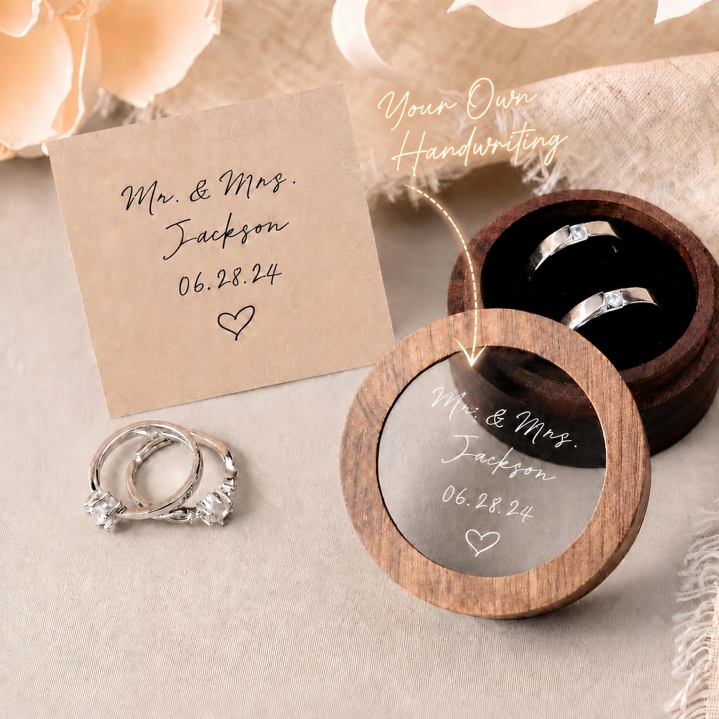 Custom Wooden Ring Box