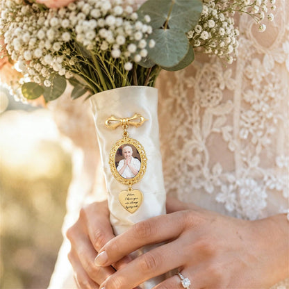 Memorial Bouquet Photo Pendant