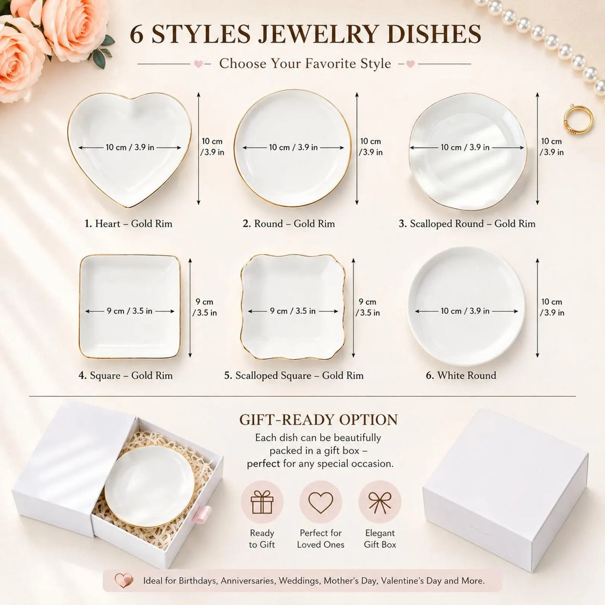 Personalised Ring Dish – Ceramic Gift - Bridal Bazaar