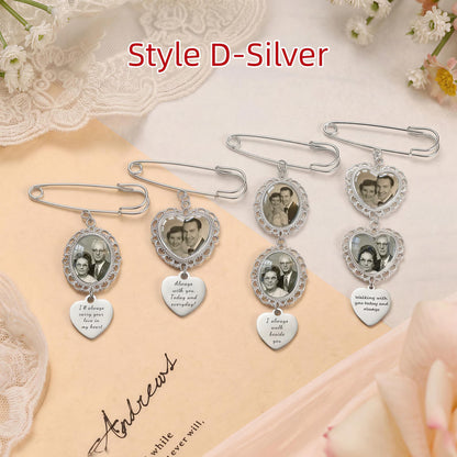 Memorial Bouquet Photo Pendant