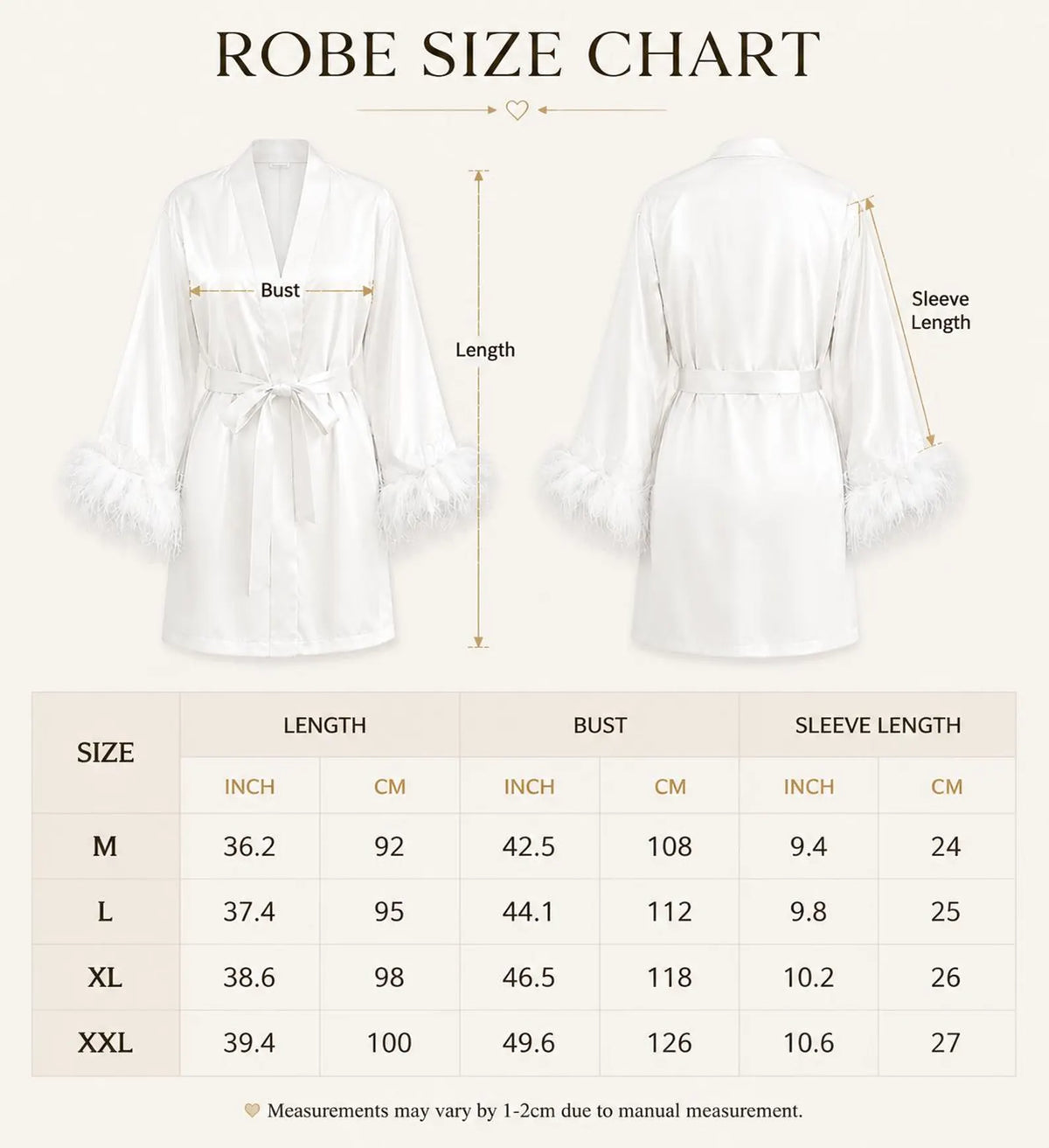Bridal Robe with Feather Trim – Bride & Bridesmaid - Bridal Bazaar