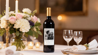 Personalised Wine Labels | Custom Wedding Bottle Labels (pack of 30)