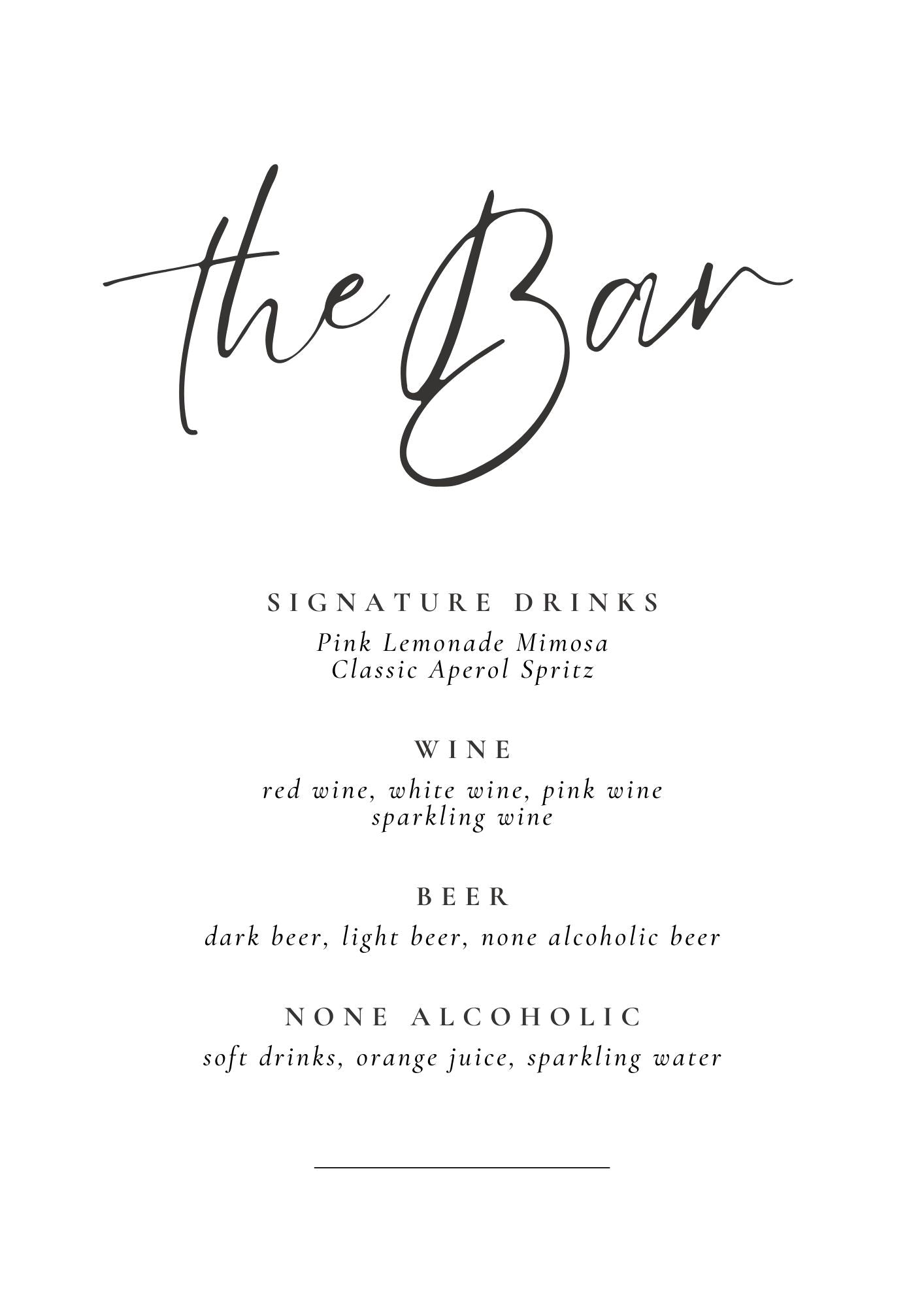 Digital Design - Bar Signage