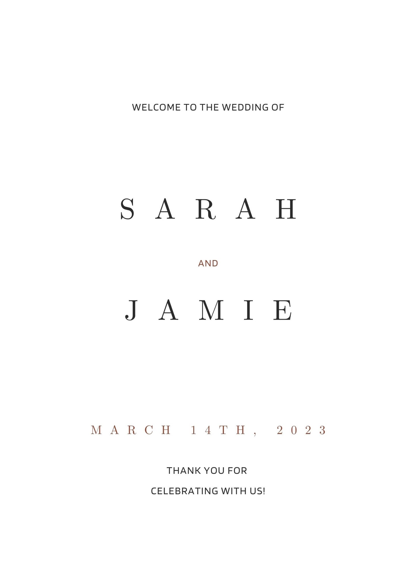 Digital Print - Welcome Names