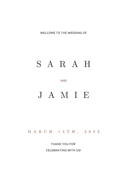 Digital Print - Welcome Names